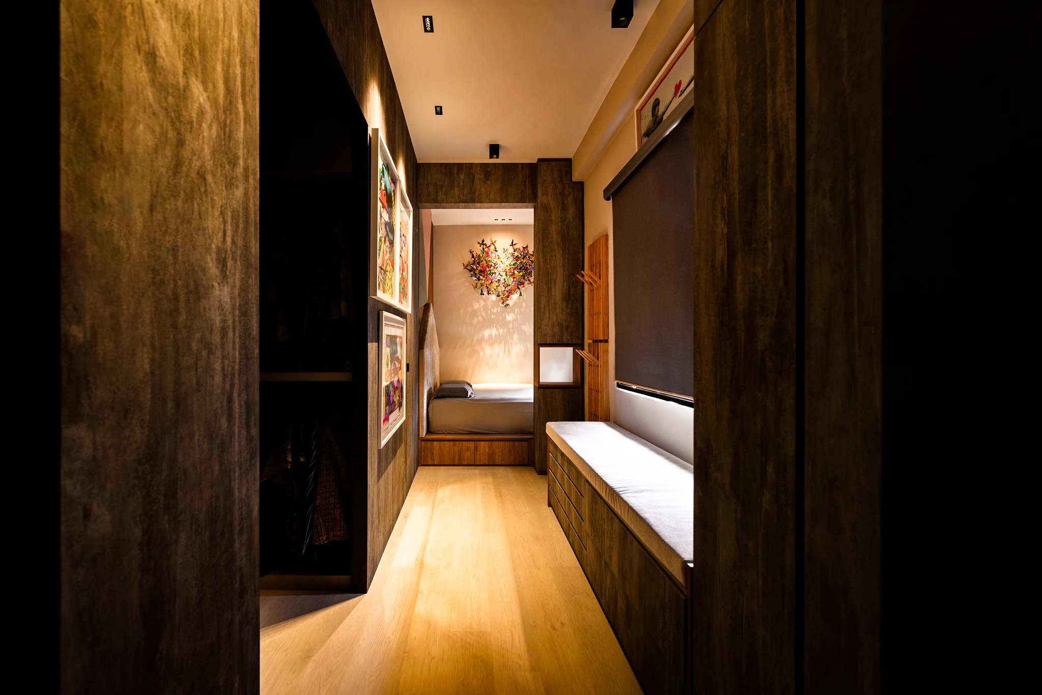 Luxury Corridor Lighting Design Condo Singapore Orchard - Residential renovation project by ID Work Studio Singapore