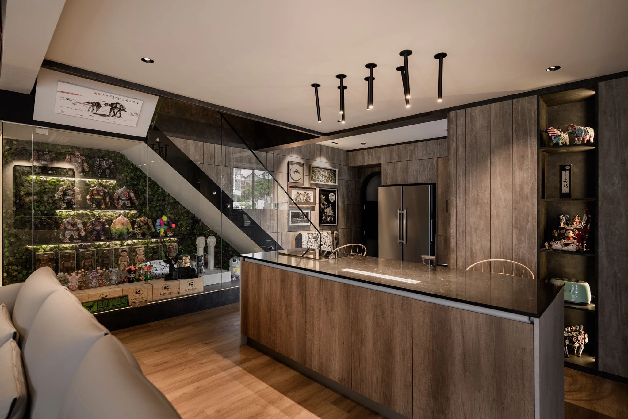 Luxury Condo Basement Bar Counter Designwebp - Residential renovation project by ID Work Studio Singapore