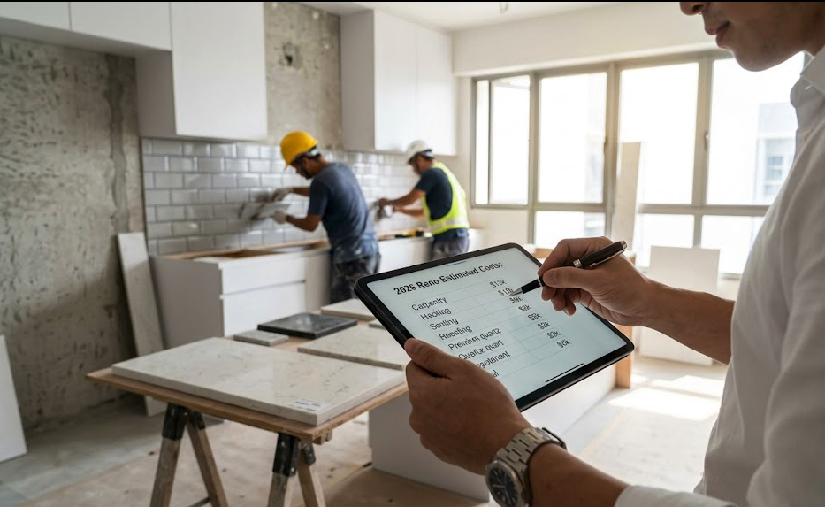 Custom carpentry wardrobe with laminate finish in Singapore renovation